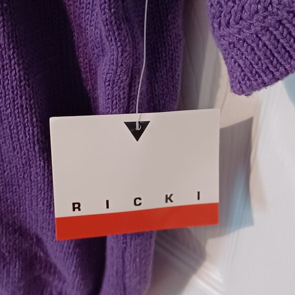 Vintage NWT Ricki Purple Sweater Size Small - Picture 5 of 6